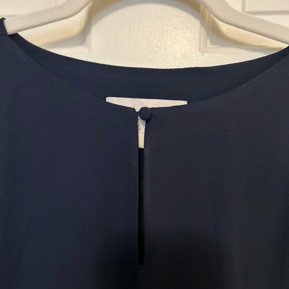 Loft navy eyelet belted dress - Picture 4 of 7